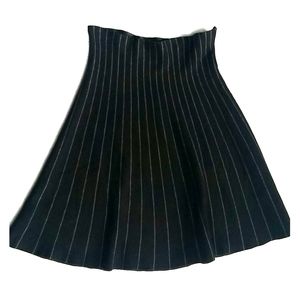 Max Studio Black Winter Flare Skirt